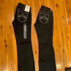 2 pair Ariat Jeans
